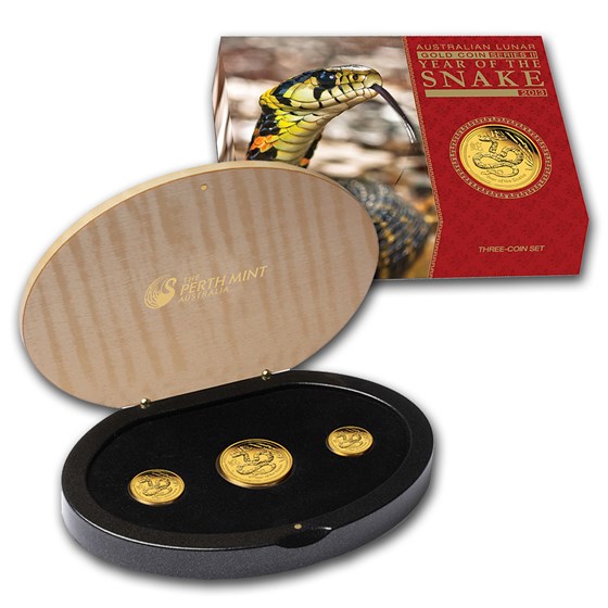 2013 Australia 3-Coin Gold Snake Proof Set (Series II) 2013 Australia 3-Coin Gold Snake Proof Set (Series II)
